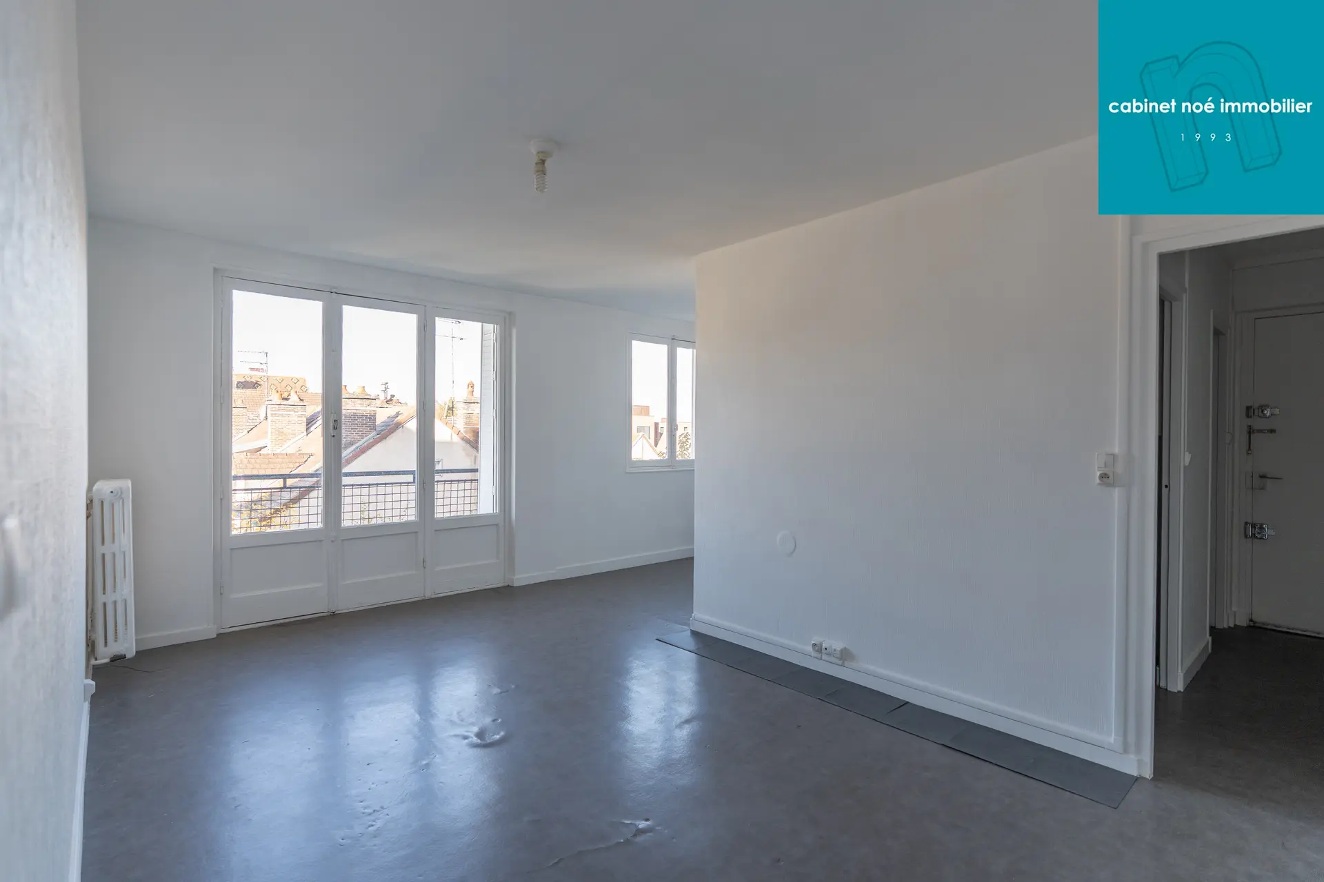 Troyes, situé à deux pas de la gare, bel appartement T3 de 51 m² Loi Carrez - Image
